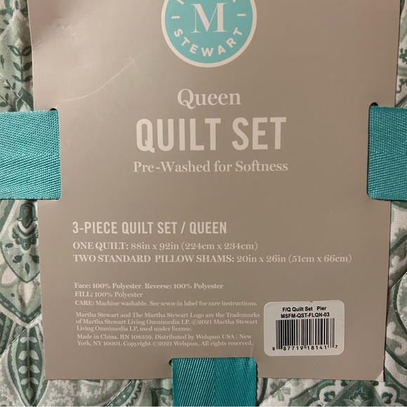 Martha Stewart Queen Quilt Set - Picture 4 of 4